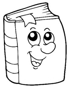 a cartoon book with eyes and smiling face