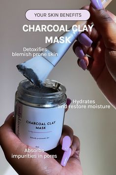 WHAT IT IS Get a fresh start with an detoxifying activated charcoal mask that wipes out impurities and deep cleans congested pores. WHY BABES LOVE IT A must-have for acne-prone skin: activated charcoal, tea tree oil, and Brazilian clay soothe and target rough skin and breakouts Deep cleans dead skin and build up—visibly reducing the appearance of pores and blackheads Skin-balancing, non-comedogenic formula leaves behind the perfect amount of hydration Calms skin, smooths texture, and prevents br Activated Charcoal Mask, Pores And Blackheads, Congested Pores, Charcoal Clay Mask, Face Mask Brush, Deep Clean Pores, Charcoal Face Mask, Charcoal Mask, Clean Pores