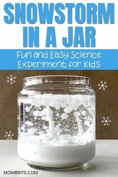 snowstorm in a jar fun and easy science experiment for kids