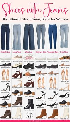 Shoes To Wear With Jeans, Kasut Tumit Tinggi, Blonde Natural, Jeans Outfit Women, Fashion Terms, Fashion Design Patterns, Bangs Short, Fashion Vocabulary