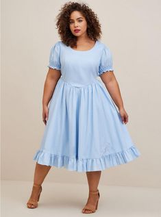 Halloween Costumes Plus Size, Cinderella Dress Disney, Plus Size Disney, Cinderella Dress, Puff Sleeve Midi Dress, Disney Cinderella, Cinderella Dresses, Disney Dresses, Dress Images