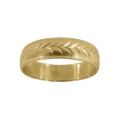 Cast from an antique Art Deco band from the early 1920's, our Wide Wheat Band is a timeless staple of our collection. The wheat pattern has lovely meaning behind it, symbolizing wealth, prosperity, and abundance. Extremely classic and comfortable, this ring is fantastic for anyone looking for a bold ring to wear on it's own and makes a fantastic partner to our delicate Wheat Band. Available in sterling silver, 14k gold or platinum 6 mm wide flat style band Available in any size Because our rings Classic Thick Band With Diamond Cut, Classic Jewelry With Diamond Cut And Thick Band, Traditional Engraved Yellow Gold Ring, Classic Engraved Rings For Ceremonial Occasion, Classic Engraved Rings For Ceremonies, Classic Ceremonial Engraved Rings, Heirloom Stackable Rings With Thick Band, Heirloom Rings With Decorative Band, Timeless Yellow Gold Engraved Ring With Decorative Band