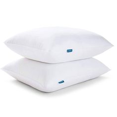 two pillows stacked on top of each other