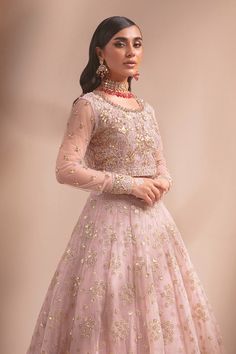 Fitted Sharara With Pearl Embroidery For Reception, Eid Ceremony Choli With Dabka Work, Long Sleeve Organza Choli With Zari Work, Long Sleeve Organza Traditional Wear For Reception, Fitted Anarkali Set With Pearl Embroidery For Diwali, Floor-length Party Wear Sets With Pearl Embroidery, Floor-length Choli With Dabka Work For Ceremony, Party Wear Gown With Intricate Embroidery For Festive Occasions, Long Sleeve Organza Choli With Resham Embroidery