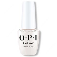 OPI GelColor Intelli-Gel - Kyoto Pearl 0.5 oz - #GCL03 Timeless Nail Color, The World Is Your Oyster, World Is Your Oyster, Gel Lamp, Damaged Nails, White Polish, Gel Art, Nails For Kids, Best Salon