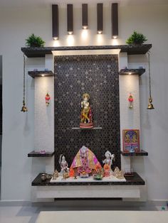 Here you will find photos of interior design ideas. Get inspired! Temple Room, Varun Tej, Kampar, Mandir Design, Modern Townhouse, Temple Design For Home, Living Room Tv Unit Designs, Craft Wall, Pooja Room Door Design