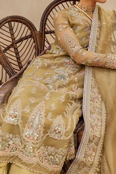 Designer Salwar kameez | Designer Punjab Suits | Pakistani Salwar Kameez Punjabi Suits Designer, Olive Colored Dress, Pants With Embroidery, Party Maxi Dresses, Embroidery Borders, Embroidered Suits, Floral Hand Embroidery, Organza Shirt, Pakistani Salwar Kameez