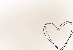 a drawing of a heart on a white background