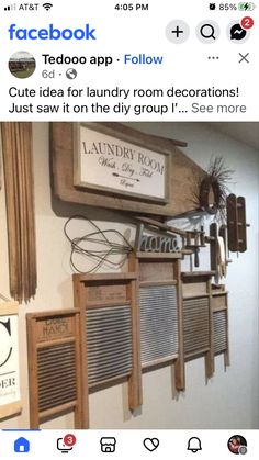 Primitive Laundry Rooms, Laundy Room, Rustic Laundry Rooms, Vintage Laundry Room, Antique Vintage Decor, Dream Laundry Room, Farmhouse Laundry Room, Laundry Room Inspiration, Laundry Room Remodel