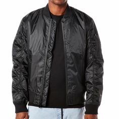 NEW Jordan Craig Zip-Up Ruched Sleeve Moto Bomber Jacket Men's Size M or L - Lightweight, breathable fabric. - Regular Fit. - Imported. Jacket zipped- Measured in inches M- Armpit to armpit-21.5 Bottom Hem-18 Collar to Bottom Hem-26.75 Sleeve length-26 L- Armpit to armpit-22 Bottom Hem-19.5 Collar to Bottom Hem-27 Sleeve length-26.75 Style: 91258 Color: Black Lucky Duck accepts Returns. Please check the item details as it will say if Buyer PAYS return shipping or if it is a FREE Returns. Please Nylon Techwear Outerwear With Zip Fly, Black Urban Windbreaker With Zip Fly, Urban Black Windbreaker With Zip Fly, Jordan Craig, Lucky Duck, Ruched Sleeve, Newest Jordans, Zip Up, Vest Jacket