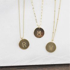 "Custom Initial Necklace - Personalized Necklace Our classic large initial necklace is perfect for everyday! Wear it personalized with your special initials hand stamped just for you! D E T A I L S -Disc measures 16 mm -Choose 14kt gold filled or sterling silver option -Chain and disc are 14kt gold filled or sterling silver - not plated -A high quality chain in your choice of style -Polished to a light satin finish. CUSTOM HAND STAMPING -Hand stamped with an initial just for you -Uppercase class Everyday Personalized Initial Pendant Charm Necklace, Everyday Initial Pendant Charm Necklace For Mother's Day, Personalized Initial Pendant Charm Necklace For Everyday, Dainty Hand Stamped Initial Necklace For Everyday, Everyday Dainty Hand Stamped Initial Necklace, Minimalist Everyday Hand Stamped Initial Necklace, Minimalist Hand Stamped Initial Necklace For Everyday, Minimalist Hand Stamped Necklace For Personalized Gift, Dainty Hand Stamped Initial Pendant Necklace