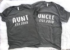 two t - shirts with the words uncle and uncle on them