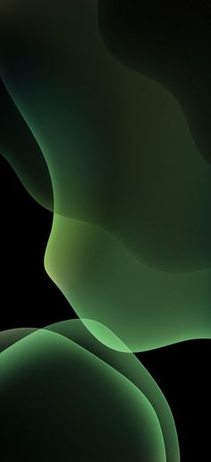 an abstract green and black background with curves