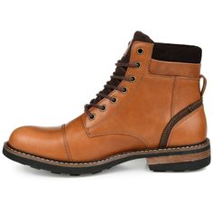 A handsome lace-up boot that draws inspiration from the great outdoors by the experts at Territory. The Yukon is a genuine leather boot, crafted to perfection with a toe cap and padded wool collar at the ankle. This versatile design is a dependable look that you can lean on season after season. Genuine Leather Boots, Lean On, Closed Toe Shoes, Combat Boot, Famous Footwear, Shoe Carnival, Wide Boots, Brown Ankle Boots, Leather Boot