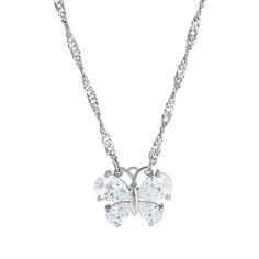 Cubic Zirconia Butterfly Necklace 16   19 Inch Adjustable Channel Jewelry, Chic Fashionista, 1928 Jewelry, Vintage Inspired Jewelry, Butterfly Pendant Necklace, Butterfly Necklace, Butterfly Pendant, Jewelry Companies, Butterfly Design