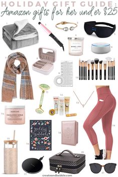 the holiday gift guide for her under $ 25 is featured in this post - it - up