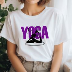 Title: Yoga T-Shirt, Meditation T-Shirt, Spiritual T-Shirt, Zen Unisex T-Shirt, Meditation Clothing, Yoga Apparel, Yoga Teacher Gift Brand Detail: Introducing the soft and stylish Gildan 64000 Fitted T-Shirt, made with 7.5 oz. of 100% cotton. It's got a specific Euro Pattern with a fashion fit in the neck, shoulders and sleeves. The 64000 Fitted T-shirt is one of Gildan's most popular additions to their incredible line up of inexpensive and high-quality garments. With new slim fitting features, Stretch Crew Neck T-shirt For Workout, Athleisure Stretch T-shirt With Letter Print, White Stretch T-shirt With Screen Print, Stretch Sports T-shirt With Text Print, White Short Sleeve Workout T-shirt, Stretch Crew Neck T-shirt With Text Print, Workout Cotton T-shirt With Screen Print, Stretch Short Sleeve T-shirt With Sublimation Print, Sporty Yoga T-shirt With Letter Print