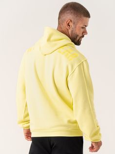 Model is 188cm tall, he usually wears a size L and is wearing a size XL. His chest measures 116cm and his waist measures 79cm.   Relaxed fit Hoodie with drawcord Pockets Raw cut seam details Woven Ryderwear label Made from a soft brushed fleece fabric  Main: 65% Polyester / 35% Elastane Contrast: 62% Polyester / 33% Cotton / 5% Elastane Casual Hoodie Sweatshirt For Light Sports, Urban Cotton Long Sleeve Activewear, Light Sports Hoodie Sweatshirt With Ribbed Cuffs, Hoodie Sweatshirt With Ribbed Cuffs For Light Sports, Casual Crew Neck Hoodie For Light Sports, Casual Sweatshirt With Drawstring Hood For Light Sports, Casual Hoodie For Light Sports, Hoodie With Ribbed Cuffs For Light Sports, Long Sleeve Hoodie With Ribbed Cuffs For Light Sports