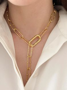 Gold Oversized Paperclip Statement Chain With Jumbo Carabiner | Etsy Jewelry Stacking, Chunky Bracelets, Stacked Jewelry, Milwaukee Wi, Layered Bracelets, Layering Necklace, Rope Chain, Paper Clip, Layered Necklaces