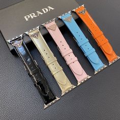 Premium Genuine Leather: Crafted from high-quality genuine leather, this Prada Apple Watch replacement strap offers a luxurious feel and exceptional durability, ensuring it withstands daily wear while maintaining its elegance. Iconic Prada Branding: Featuring the iconic Prada logo, this strap embodies the sophistication and high fashion synonymous with the brand, making it a prestigious accessory for your Apple Watch. Elegant and Timeless Design: The strap's classic design and luxurious leath... Luxury Black Apple Watch Band For Business, Luxury Leather Strap Apple Watch Band, Luxury Leather Strap Apple Watch Band For Business, Luxury Leather Strap Watch Bands For Business, Luxury Rectangular Apple Watch Band, Designer Black Leather Watch Bands, Designer Leather Watch Bands Rectangular, Luxury Rectangular Watch Accessories With Wrist Strap, Luxury Business Watch Band With Bracelet Strap