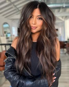 Lighter Brown Hair Color, Lighter Brown Hair, Dark Chocolate Brown Hair, Dark Brunette Hair, Brown Hair Dye, Spring Hair Color