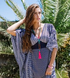 This Caftan style dress is the perfect, elegant wear that you can take to the beach or to wedding , depending on your accessories. This dress will make you feel like a Goddess ! Its shape enhances all body shapes with a gorgeous long lean figure. It is the perfect Resort , Holiday wear and is also very practical for your vacations. Its light weight fabric never wrinkles and it does not need and ironing ! Never ! its a total blessing ! Straight out of the washing machine ready to wear ! It has la Summer Dresses With Printed Kimono Sleeves, Traditional Patterned Summer Dress, Traditional Patterned Maxi Dress For Beach, Printed Short Sleeve Boho Dress For Festival, Hippie Printed Dresses For Festival, Hippie Style Printed Dresses For Festival, Hippie Printed Festival Dresses, Hippie Style Printed Festival Dresses, Hippie Patterned Festival Dress