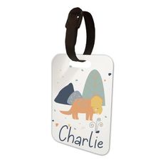 Personalised Children's School Bag Tag* Can be personalised with any name - first name & surname if necessary* Available in a dinosaur, rainbow or unicorn theme* Please note strap may vary to image shown* Hand pressed in our studio in Sussex* Custom orders taken* Despatch time 1-3 daysHello and welcome to Mia Makes! We are a small gifting business offering a vast range of thoughtful & personalised gifts for all the special occasions & special people in your life. We design & hand Learning Support Assistant, Gifting Business, Nametags For Kids, Personalized Pencils, Personalized Jewelry Box, Late Birthday, Personalized Luggage, Unicorn Theme, A Dinosaur