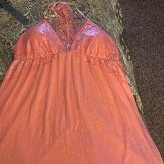 Victoria Secret Pink Nighty, With Tag. Smoke Free Him Size Large Pink Nighty, Victoria's Secret Pink, Victoria Secret, Night Gown, Secret Pink, Women's Intimates, Victoria Secret Pink, Victoria's Secret, Pajamas