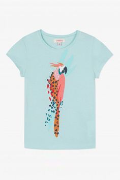 Catimini Artful T-Shirt Sports Fashion Editorial, Parrot Design, European Outfit, T Shirt Cut, Girls Shirt, Kenzo Kids, Girls Prints, Stella Mccartney Kids, Street Wear Urban