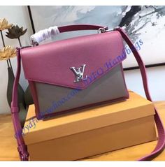 Louis Vuitton My Lockme Rose and Gray Louis Vuitton Outfit, Top Handbags, Zippered Clutch