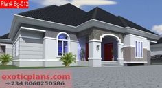 4 Bedroom House Plans Open Floor Simple, Affordable House Design, Bungalow Plan, Flat House Design, Balcony Designs, 4 Bedroom House Designs, Single Storey House Plans