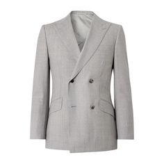 You can expect nothing but the best from Brunello Cucinelli's tailoring. Made in Italy, this suit jacket has a double-breasted front with peak lapels and slanted flap pockets. Wear yours as a set with the matching trousers. Small to size. See Size & Fit notes. Timeless Double-breasted Formal Sport Coat, Tailored Double-breasted Three-piece Suit, Elegant Double-breasted Semi-formal Suits, Formal Double Breasted Suit With Lapel Collar, Timeless Formal Suits With Double Button Closure, Fitted Double-breasted Suit For Formal Occasions, Timeless Double Button Formal Suits, Formal Fitted Double-breasted Suits, Luxury Double-breasted Formal Suit