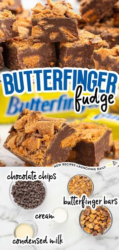 Butterfinger Fudge Butterfinger Fudge Recipe, Cheesecake Fudge Recipe, Butterfinger Fudge, Cheesecake Fudge, Creamy Chocolate Fudge, Gourmet Fudge, Homemade Fudge Recipes, Butterfinger Candy