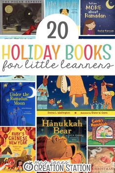 the top 20 holiday books for little learners that are great for christmas and new year's eve