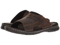 Rockport Darwyn Slide 2 Men's Slide Shoes Brown II Leather Mens Slides Sandals, Kayaking Outfit, Slide Shoes, Dr Shoes, Rockport Shoes, Slippers Online, Mens Slides, Men's Sandals, Slides Sandals