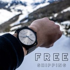 Clean designs. Fair prices. Free shipping + returns. Modern Analog Chronograph Watch For Everyday Use, Modern Travel Watches With Analog Display, Modern Analog Display Watches For Travel, Modern Analog Travel Watch, Minimalist Automatic Watches For Everyday, Modern Analog Watches For Outdoor Activities, Timeless Outdoor Watch With Metal Dial, Modern Everyday Chronograph Watch, Modern Watches With 10atm Water Resistance For Outdoor Activities