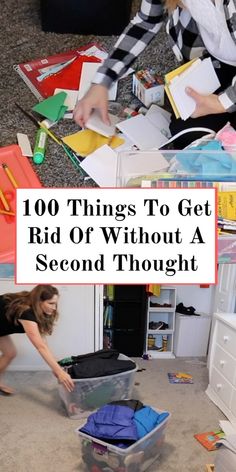 100 Things to Get Rid Of Without Thinking Twice! Are you looking for ideas on what to declutter?  Here are 100 things to declutter today! And I bet you won’t even think twice. It is amazing how much seems to creep into our homes and lives! As we dig deep and declutter more I find myself asking “Where did all of this come from?” 100 Things to Declutter Today Here is a huge list of 100 items that my mom and I came up with from the last few times we decluttered our homes. It is amazing we still find so many things to declutter every time we revisit already decluttered areas. How To Declutter Your Home, Declutter Digital, What To Declutter, Declutter Help, Decluttering Ideas Minimalism, Digital Declutter, Easy House Cleaning, Deck Cleaner, Things To Declutter