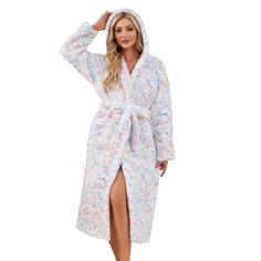 PRICES MAY VARY. ❤️【Cute Robes】: Our women's robes are made from plush, soft fabric with delightful patterns, feature charming colors and a luxuriously soft feel, guaranteeing warmth and comfort, available in a variety of color schemes to suit all tastes. ❤️【Go-To Robes】: These cute plush robes are loose and non-restrictive, perfect for lounging around the house, parties, bedtime, or casual wear. It is the first choice to give to sisters or friends. ❤️【Fleece Robes】: Designed to keep you warm, o Cute Robes, Plush Robes, Robes Women, Winter Robes, House Parties, Fleece Robe, Soft Robes, Hooded Robe, Deep Relaxation