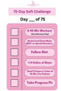 75 soft challenge, 75 soft challenge tracker free, 75 soft challenge tracker printable free, 75 soft challenge rules, 75 soft challenge tracker, 75 soft challenge before and after, 75 soft challenge diet plan, 75 soft challenge tracker free download Day Count, Low Impact Workout, You Fitness, Well Being