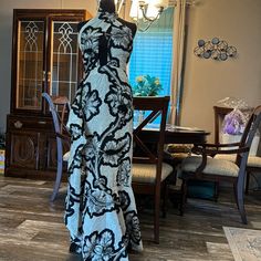 Black Beige Flower Sequins Maxi Dress Black Floral Print Evening Dress, Elegant Black Floral Print Evening Dress, Elegant Black Evening Dress With Floral Print, Fitted Black Evening Dress With Floral Print, Johanna Ortiz Dresses, Flower Sequins, Eyelet Maxi Dress, Wrap Front Dress, Red Maxi