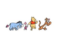 winnie the pooh, tigger, eeo and piglet cartoon wallpaper