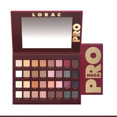 Go Pro With The Lorac Los Angeles Mega Pro Palette! This Limited Edition Pro Artistry Palette Is Packed With 32 Eye Shadows In All The Matte And Shimmer Shades You Need To Create The Hottest Looks Straight From Hollywood. Lorac's Velvety Smooth Shadows Are Ultra Pigmented With Maximum Payoff To Perform Wet Or Dry So You Can Shade, Shadow, Line And Define Your Eyes, Just Like A Pro. Lorac Pro Palette, Nars Eyeshadow, Skin Care Basics, Light Contouring, Best Eyeshadow Palette, New Eyeshadow Palettes, Best Eyeshadow, Smokey Topaz, Go Pro