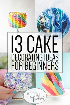 there is a cake that has been decorated for beginners