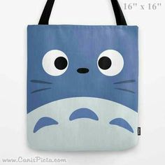 Sofa 2024, Blue Totoro, Back To School Bags, Everyday Handbag, Craft Tote Bag, Tshirt Bag, Pop Art Print