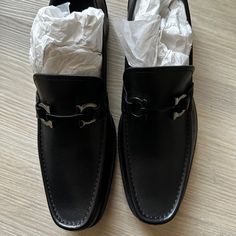 Brand New Never Worn Salvatore Ferragamo Grandioso Bit Loafers Black With Original Box And Bag. Brand New Oxblood Leather, Salvatore Ferragamo Men, Bit Loafers, Ferragamo Men, Leather Loafer Shoes, Oxford Dress Shoes, Black Leather Loafers, Salvatore Ferragamo Shoes, Ferragamo Shoes