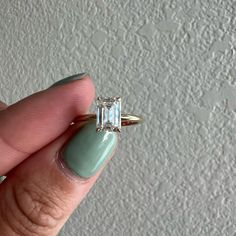 1.63 Ct Emerald Cut Lab Diamond Solitaire Ring, Set In 14k Yellow Gold. Worn A Few Times, Minor Scratching On The Bottom Of The Prongs From It Hitting My Wedding Band. It Doesn’t Fit Well With My Bands And I Can’t Return It, Hence Selling It Here. Please See Igi Cert For All Specs. Purchased From Frank Darling. Open To Reasonable Offers, Lno Low Balling Or Negative Comments About Lgd Please. Comes With Certification, Ring Box, Cloth And Fd Packaging. Simple Emerald Cut Engagement Ring, Frank Darling, Emerald Cut Solitaire, Rectangle Ring, Solitaire Ring Set, Diamond Solitaire Ring, Emerald Engagement Ring Cut, Negative Comments, Diamond Solitaire Rings