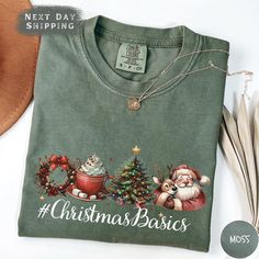 Christmas Basic Shirt, Comfort Colors Merry Christmas Shirt, Christmas Lights Sweater, Cute Christmas Light Shirts, Funny Christmas Gift  ABOUT US: ✔ Looking for soft, personalized T-shirts that showcase your unique style? Our custom tees are designed for comfort and self-expression! ✔ We are a small, family-owned shop focused on creating high-quality, one-of-a-kind T-shirts and sweatshirts. Each piece is custom-made in our workshop with care and precision.  ✔ Whether it's choosing your favorite color or adding a custom design, we've got everything you need to create the perfect shirt for you. Got any questions? Contact us anytime, and we'll respond as soon as we can! HOW TO ORDER: ✔ Here's how you can place your order with us: Choose your desired size and color from the options in the dro Light Shirts, Merry Christmas Shirts, Funny Christmas Gifts, Christmas Light, Shirts Funny, Basic Shirts, Light Sweater, Custom Tees, Small Family