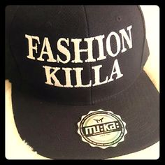 Brand New Black “Fashion Killa” Snapback 1950s Woman, Denim Baseball Cap, Ponytail Beanie, Black Bucket Hat, Easter Fashion, Bucket Hat Women, Eddie Bauer Women, Visor Hats, Caps For Women