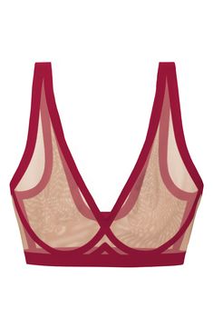 Sheer mesh lends breathable comfort to this soft bralette made for everyday wear. Elasticized straps 82% nylon, 18% spandex Machine wash, tumble dry Imported Bralette, Clothing And Shoes, Everyday Wear, Nordstrom, Mesh, Spandex, Size Small, How To Wear, Clothes