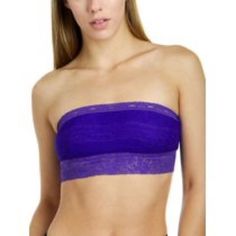 Super Cute Free People Lace Bandeau Sz Xs Color: Ultraviolet Shell: 97% Nylon, 3% Spandex Lining: 100% Cotton Purple Stretch Strapless Tube Top, Fitted Purple Bandeau Top, Free People Set, People Kissing, Floral Camo, Sports Bra And Leggings, Fitted Jumpsuit, Lace Bandeau, Long Tank